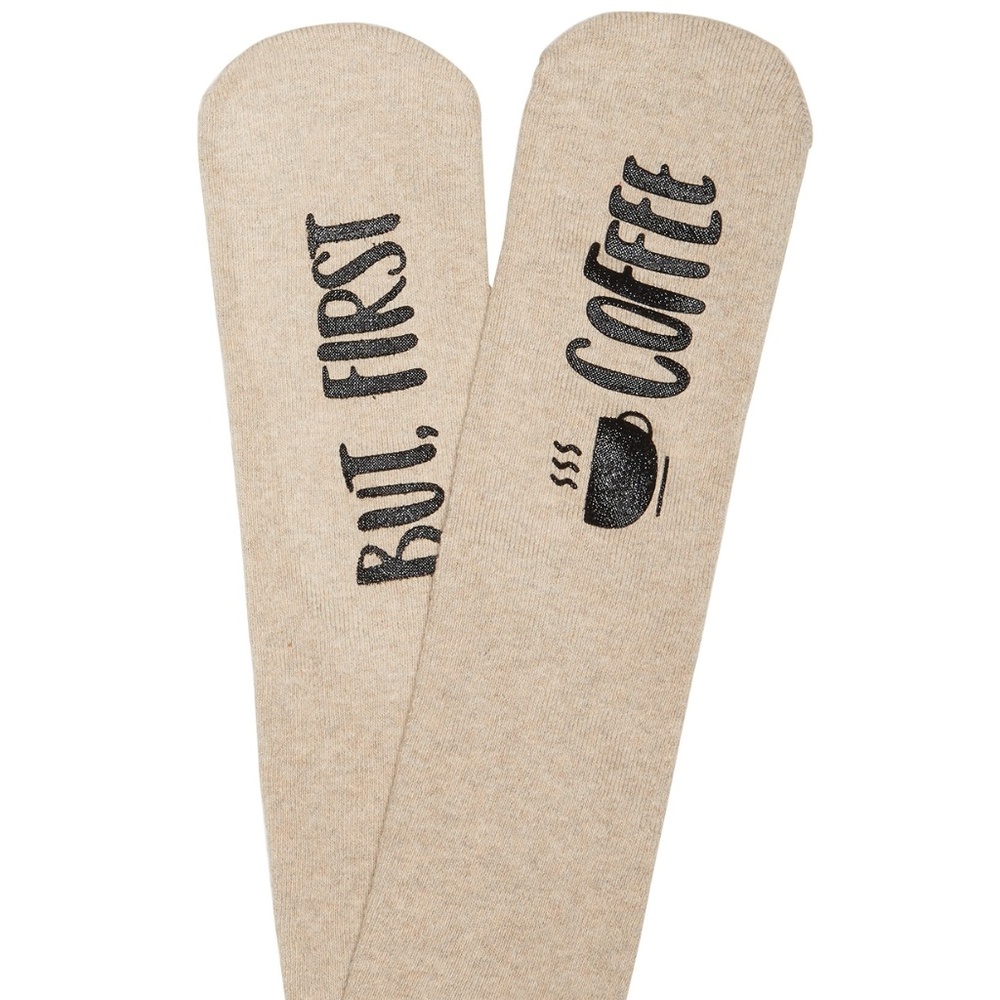 NWT Womens Coffee Socks But First Coffee $12